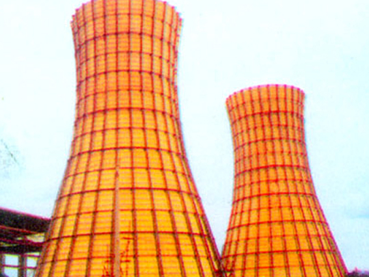 自然通風(fēng)雙曲線玻璃鋼冷卻塔